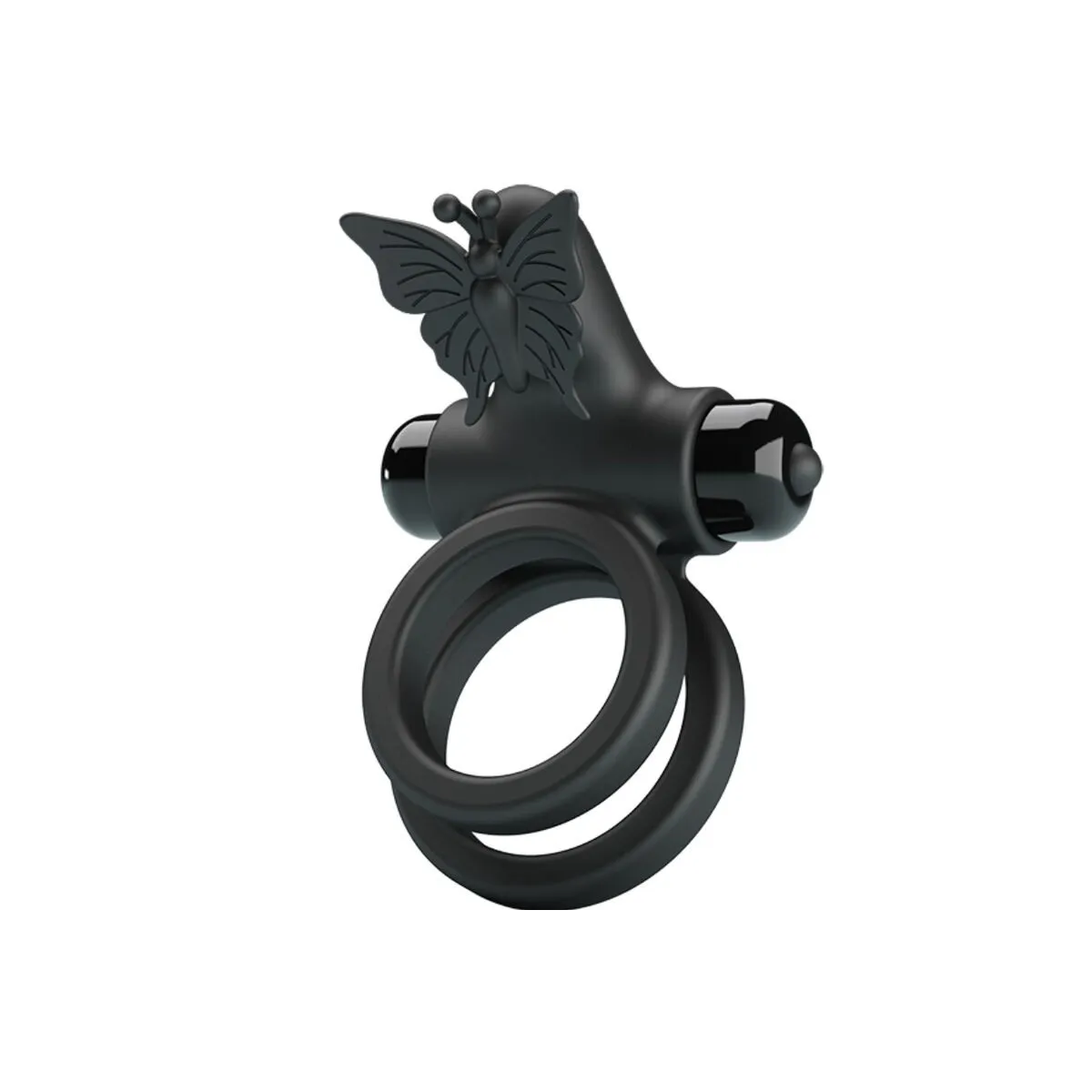 Doppelvibrierring mit Schwarzem Stimulator von Pretty Love Male | Fesselliebe.de