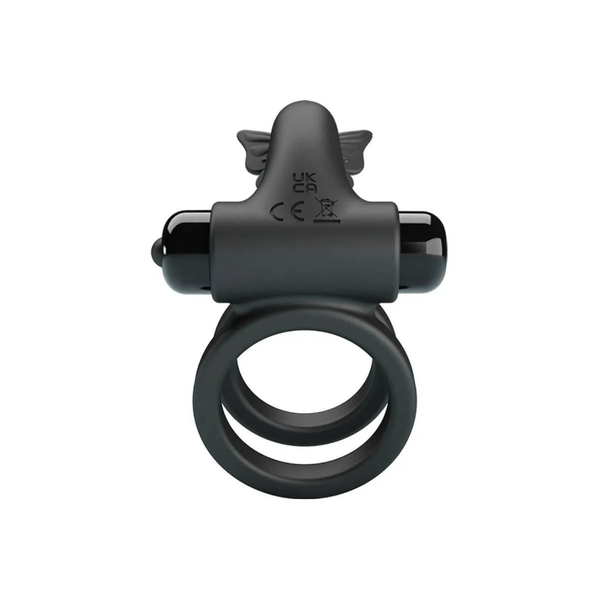 Doppelvibrierring mit Schwarzem Stimulator von Pretty Love Male | Fesselliebe.de