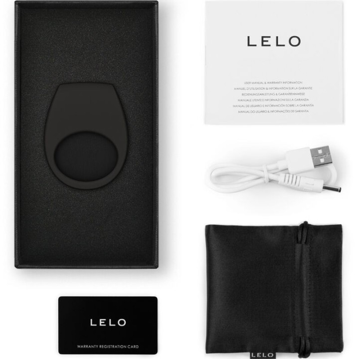 Tor 3 Schwarzer Vibratorring von Lelo | Fesselliebe.de