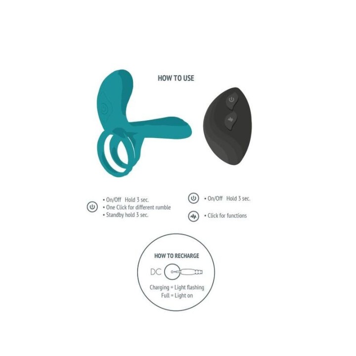 Vibratorring für Paare Grün von Xocoon | Fesselliebe.de