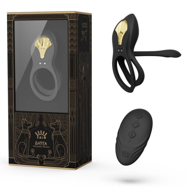 Bayek Vibrierender Paarring Schwarz von Zalo | Fesselliebe.de