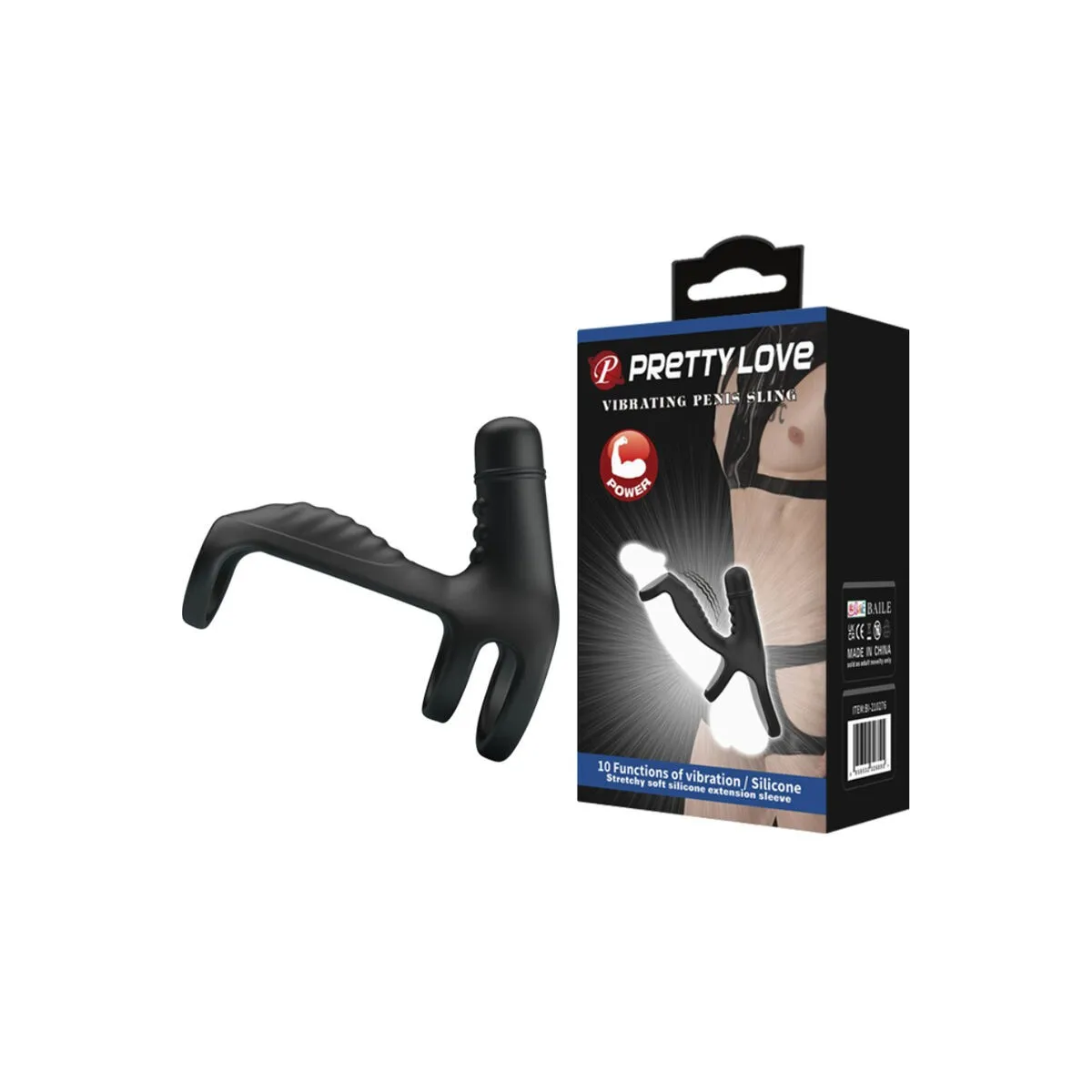 Elastische Verlngerungshülse aus Weichem Silikon von Pretty Love Male | Fesselliebe.de