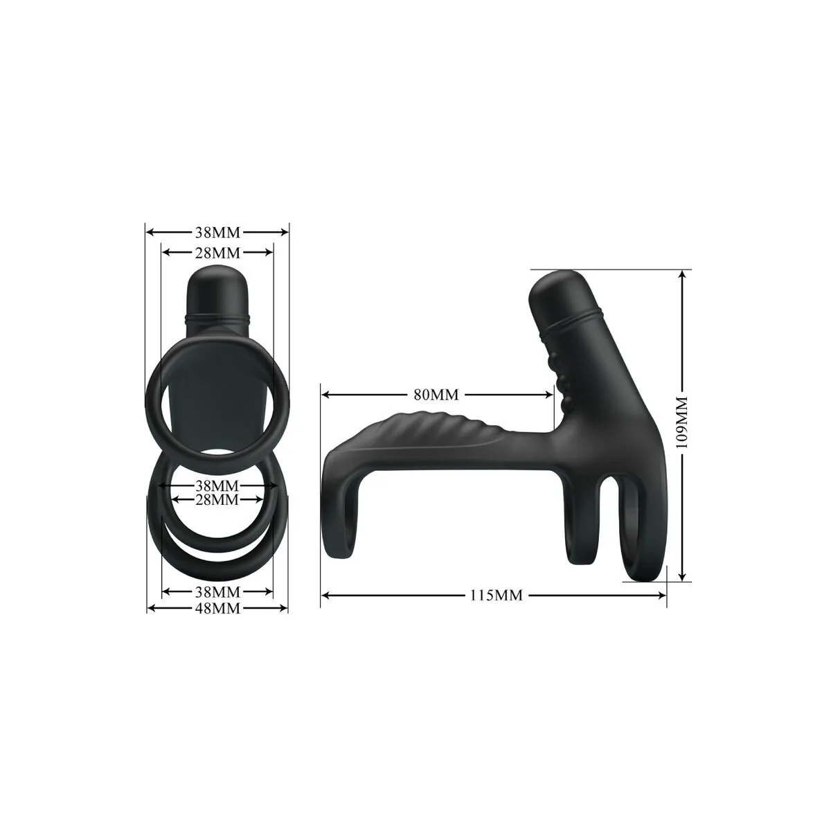 Elastische Verlngerungshülse aus Weichem Silikon von Pretty Love Male | Fesselliebe.de