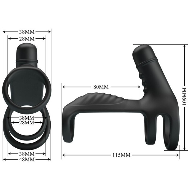 Elastische Verlngerungshülse aus Weichem Silikon von Pretty Love Male | Fesselliebe.de