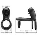 Jammy Penis-Hülle 12 Vibrationen mit wiederaufladbarer Silikon-Zunge von Pretty Love Male