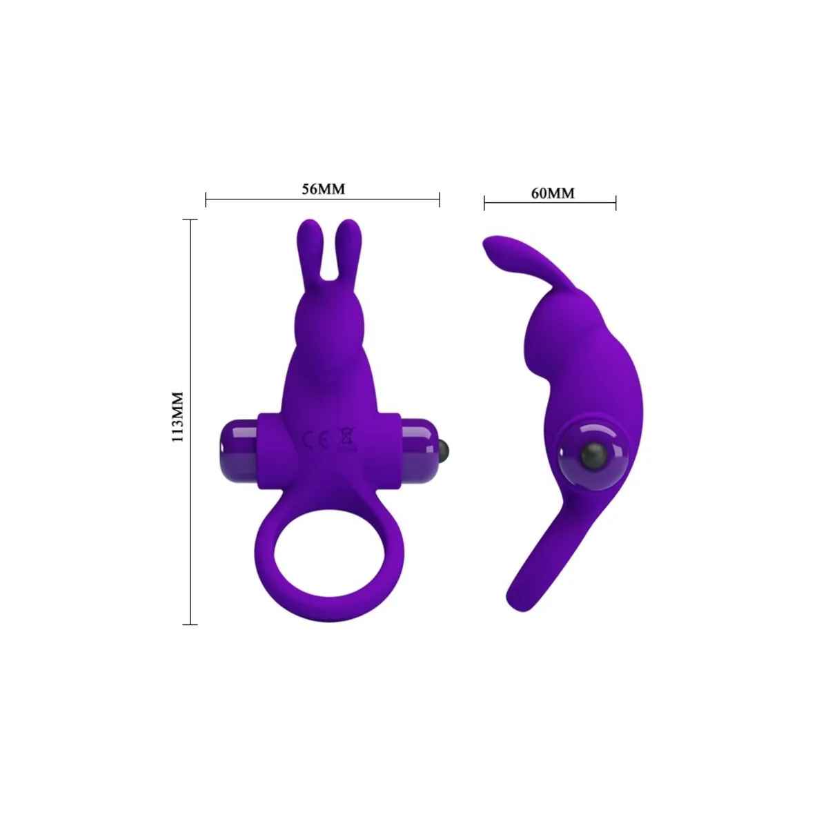 Vibratorring I Rabbit für Lila Penis von Pretty Love Male | Fesselliebe.de