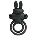 Vibrator Iii Rabbitring für Schwarzen Penis von Pretty Love Male