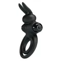 Vibrator Iii Rabbitring für Schwarzen Penis von Pretty Love Male