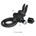 Vibrator Iii Rabbitring für Schwarzen Penis von Pretty Love Male