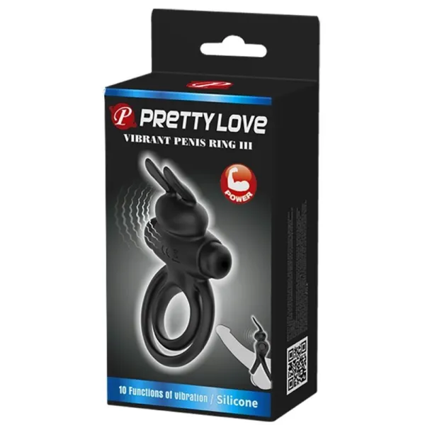 Vibrator Iii Rabbitring für Schwarzen Penis von Pretty Love Male | Fesselliebe.de