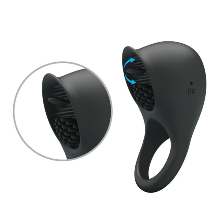 Vibrierender Penisring mit Schwarzer Zunge von Pretty Love Male | Fesselliebe.de