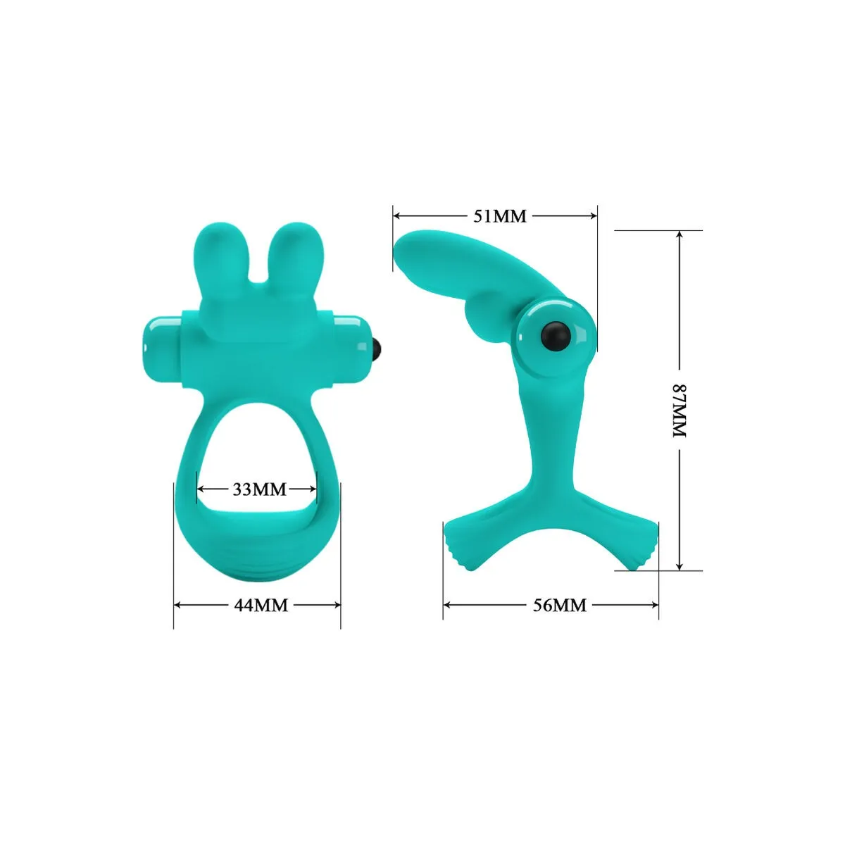 Dante Green Rabbit Vibratorring von Pretty Love Male | Fesselliebe.de