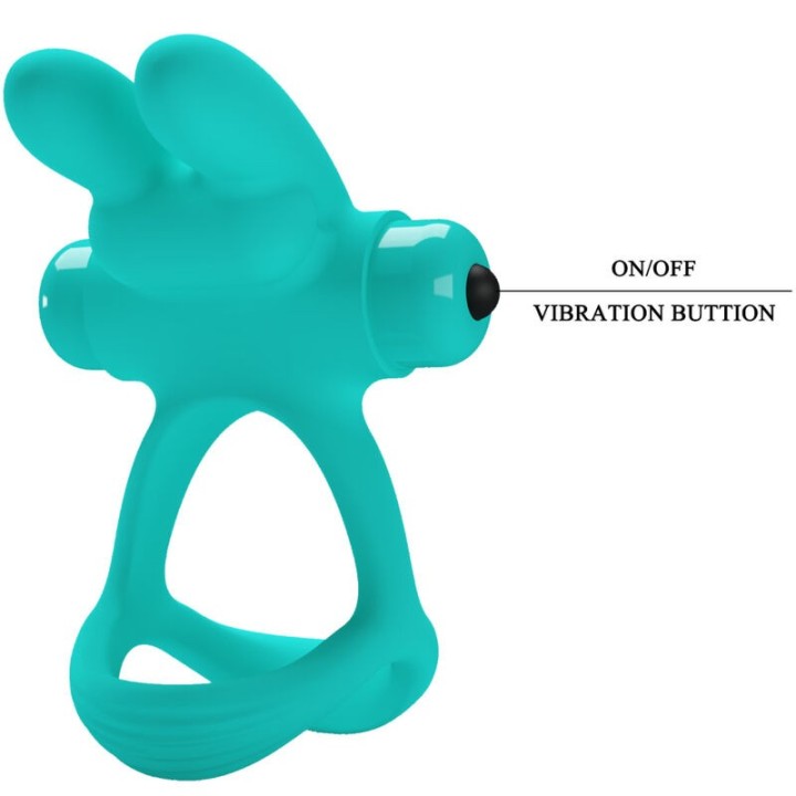 Dante Green Rabbit Vibratorring von Pretty Love Male | Fesselliebe.de