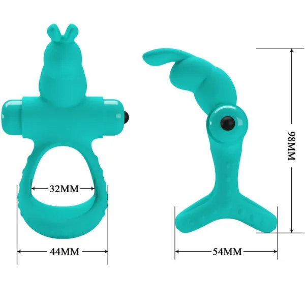Figgy Green Rabbit Vibratorring von Pretty Love Male | Fesselliebe.de