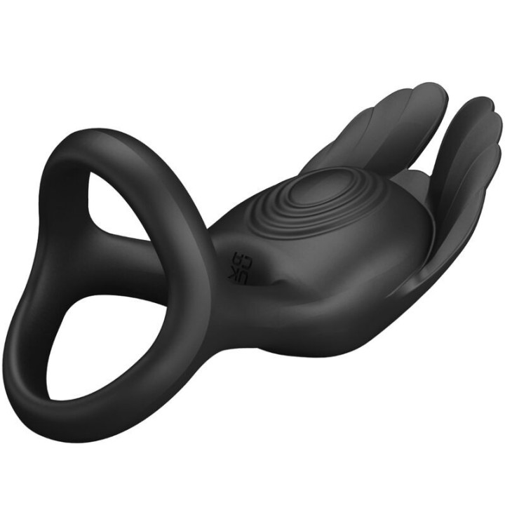 Silas Vibrant Penis Ring 7 Vibrationen Schwarzes Silikon von Pretty Love Male | Fesselliebe.de