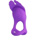 Silas Vibrant Penis Ring 7 Vibrationen Lila Silikon von Pretty Love Male