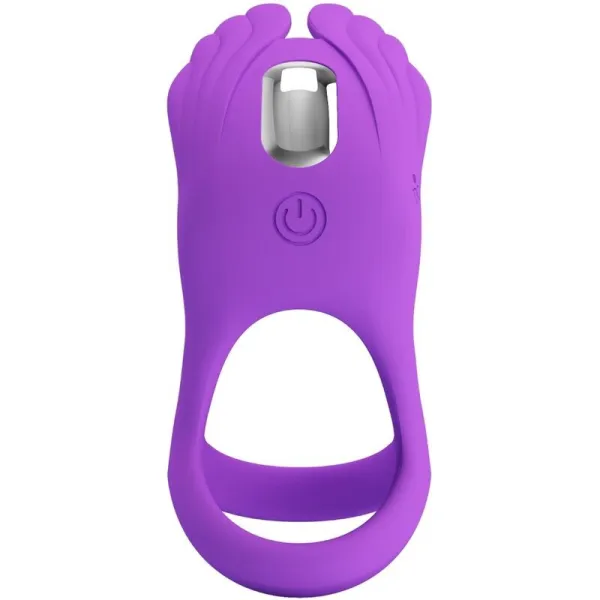 Silas Vibrant Penis Ring 7 Vibrationen Lila Silikon von Pretty Love Male | Fesselliebe.de