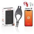 Pampa wiederaufladbarer Einstellbarer Vibratorring mit Klitorisstimulator 10 Geschwindigkeiten - Kostenlose App von Oninder