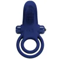Bronson Doppelring mit Vibration Blau von Pretty Love Male