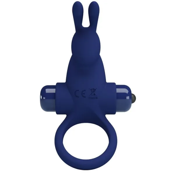 Jiro Rabbitring mit Vibration Blau von Pretty Love Male | Fesselliebe.de