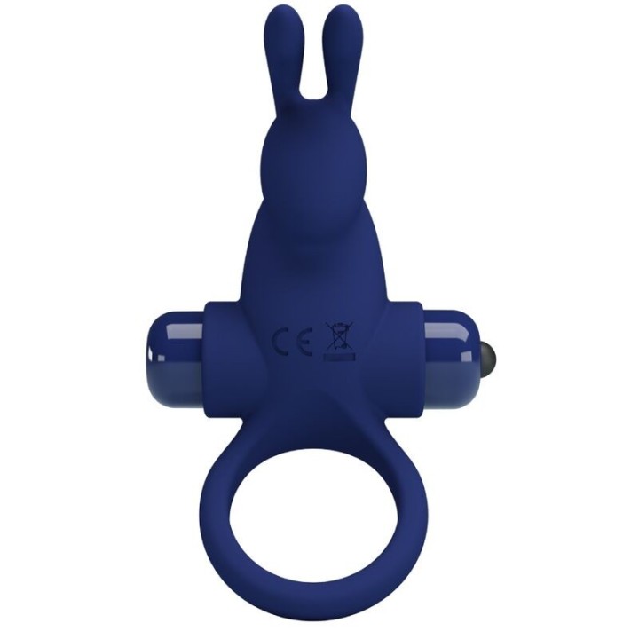 Jiro Rabbitring mit Vibration Blau von Pretty Love Male | Fesselliebe.de
