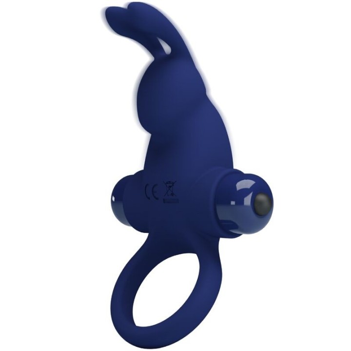 Jiro Rabbitring mit Vibration Blau von Pretty Love Male | Fesselliebe.de
