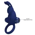 Jiro Rabbitring mit Vibration Blau von Pretty Love Male