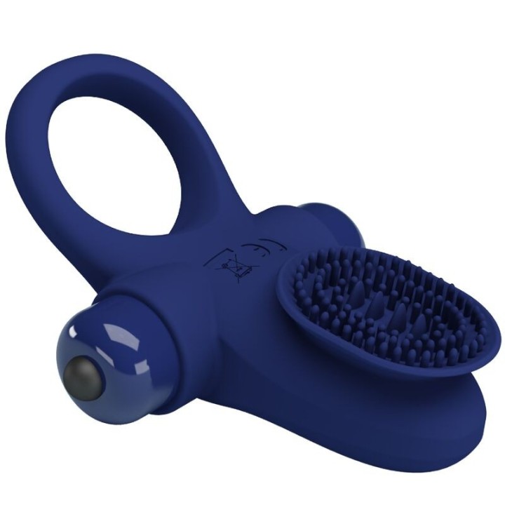 Palle Ring mit Vibration Blau von Pretty Love Male | Fesselliebe.de