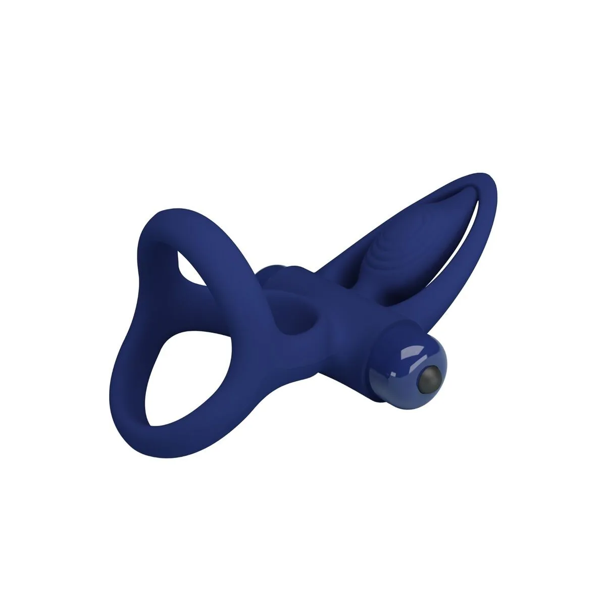 Mat Doppelring mit Vibration & Stimulator Blau von Pretty Love Male | Fesselliebe.de
