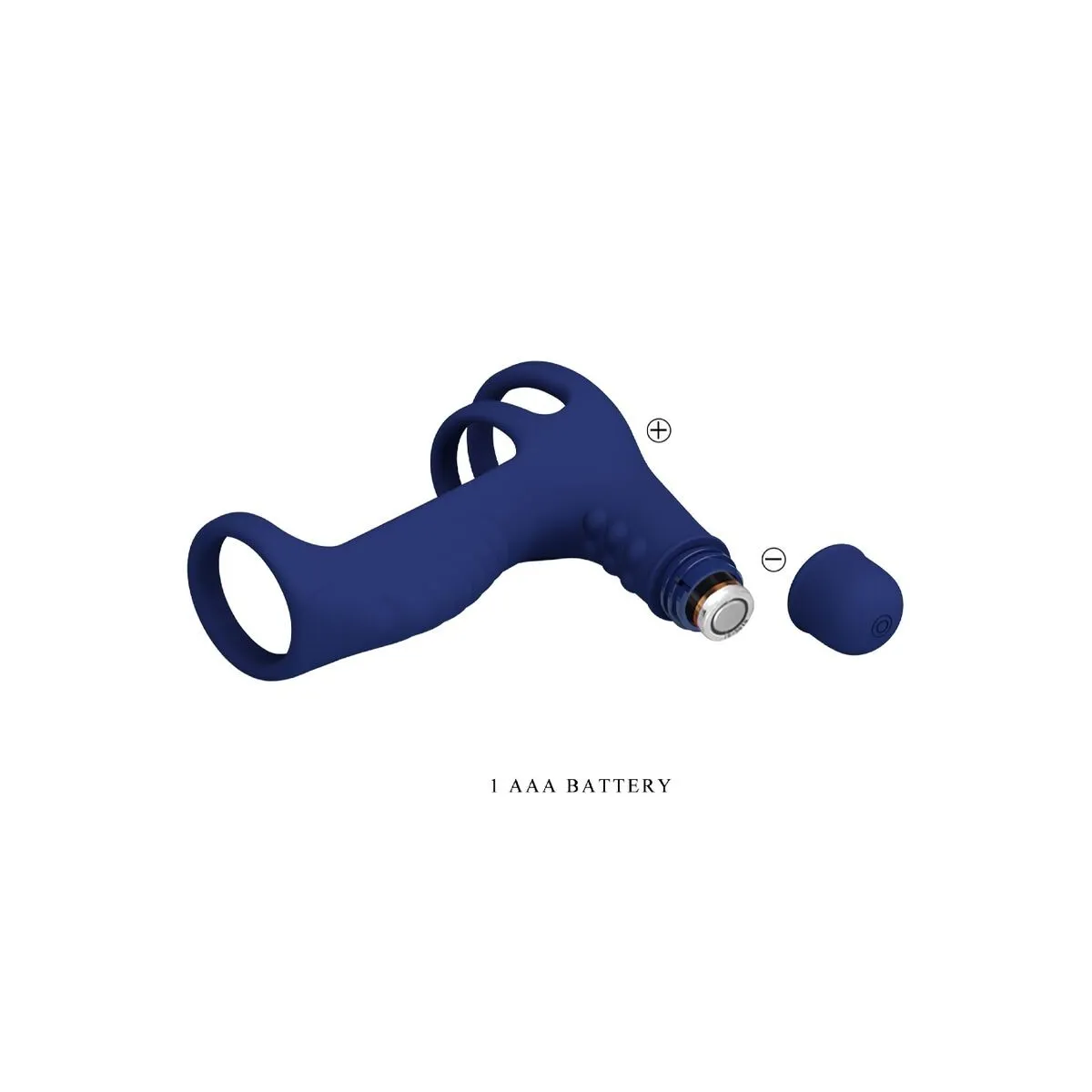 Elish Vibrationsring mit Verlngerung Blau von Pretty Love Male | Fesselliebe.de