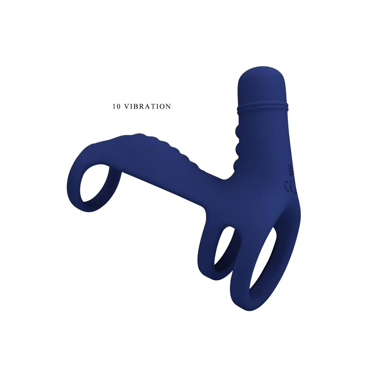 Elish Vibrationsring mit Verlngerung Blau von Pretty Love Male | Fesselliebe.de