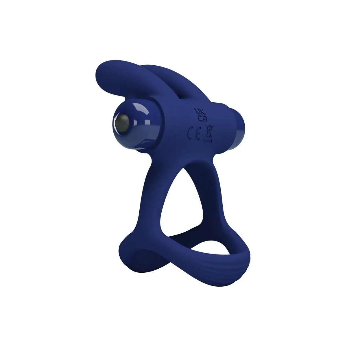 Francisco Doppelter Vibrationsring Rabbit Blau von Pretty Love Male | Fesselliebe.de