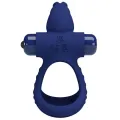 Luchito Doppelvibrierender Ring Rabbit Blau von Pretty Love Male