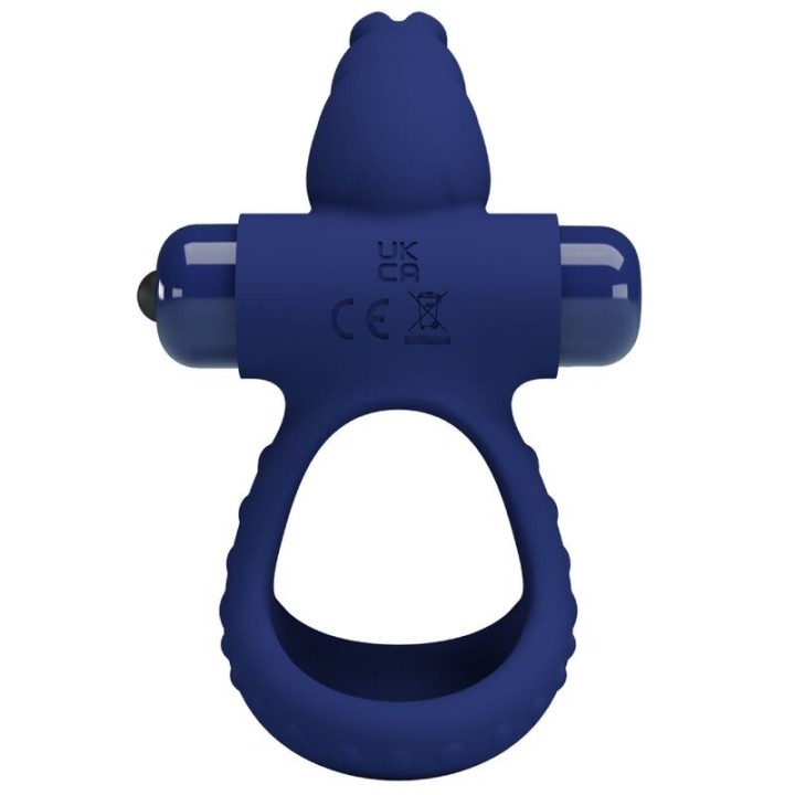 Luchito Doppelvibrierender Ring Rabbit Blau von Pretty Love Male | Fesselliebe.de