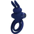 Darey Doppelter Vibrationsring Rabbit Blau von Pretty Love Male