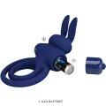 Darey Doppelter Vibrationsring Rabbit Blau von Pretty Love Male