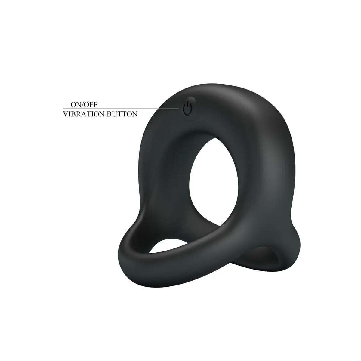 Elliott Schwarzer Vibrierender Ring von Pretty Love | Fesselliebe.de
