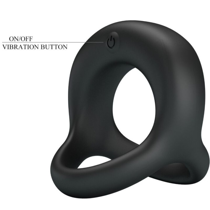 Elliott Schwarzer Vibrierender Ring von Pretty Love | Fesselliebe.de