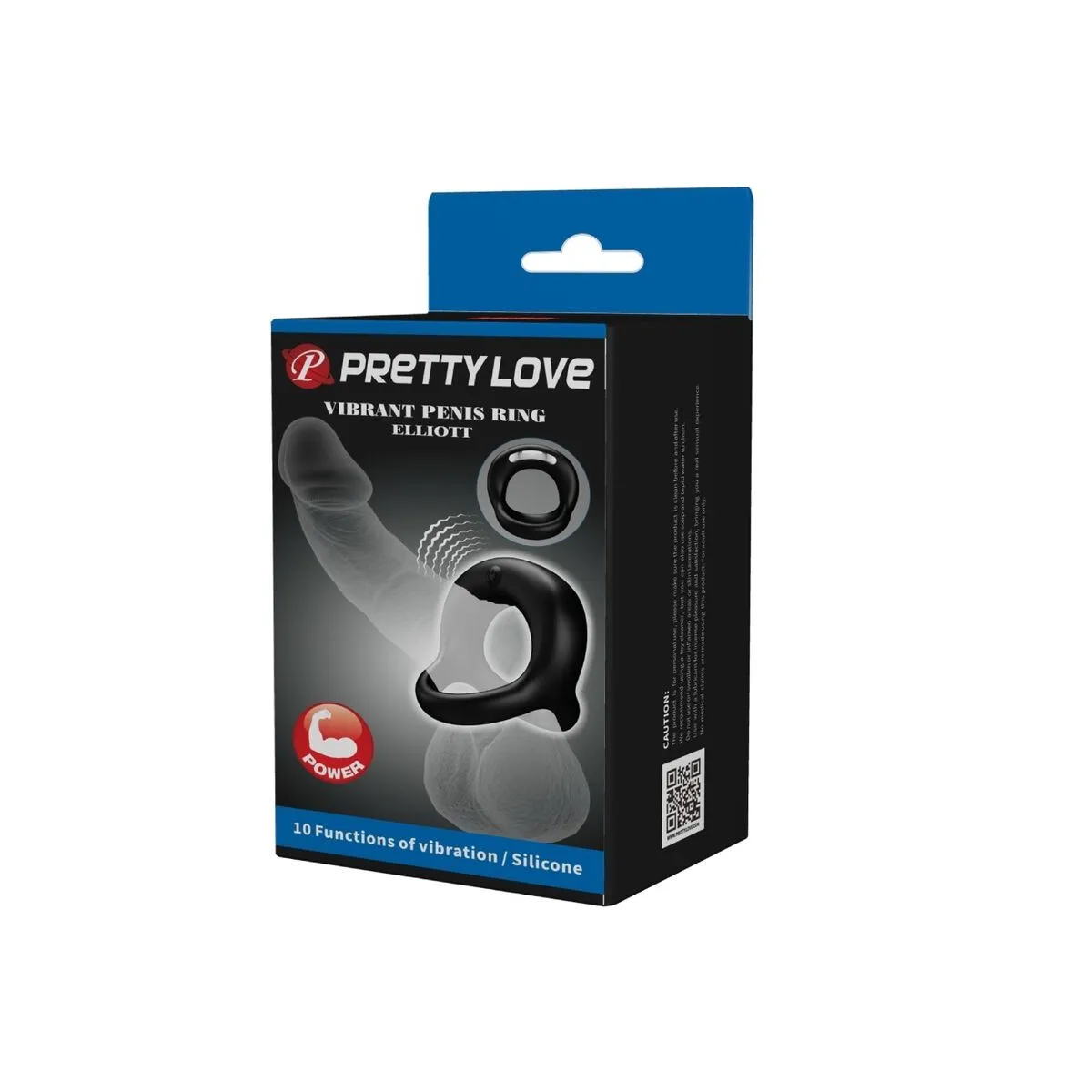 Elliott Schwarzer Vibrierender Ring von Pretty Love | Fesselliebe.de