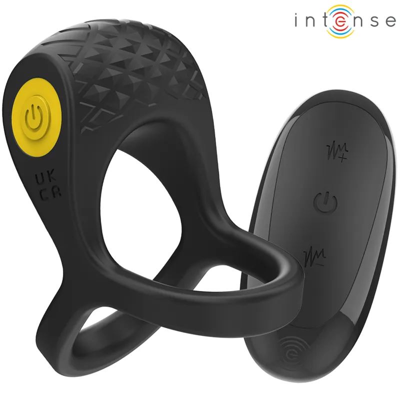 Alex Vibrator Doppel-Penisring 10 Vibrationen Schwarz von Intense Couples Toys | Fesselliebe.de