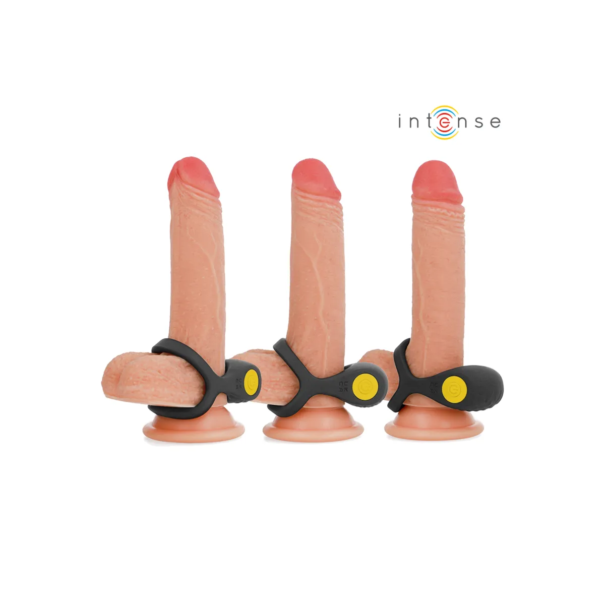 Alex Vibrator Doppel-Penisring 10 Vibrationen Schwarz von Intense Couples Toys | Fesselliebe.de