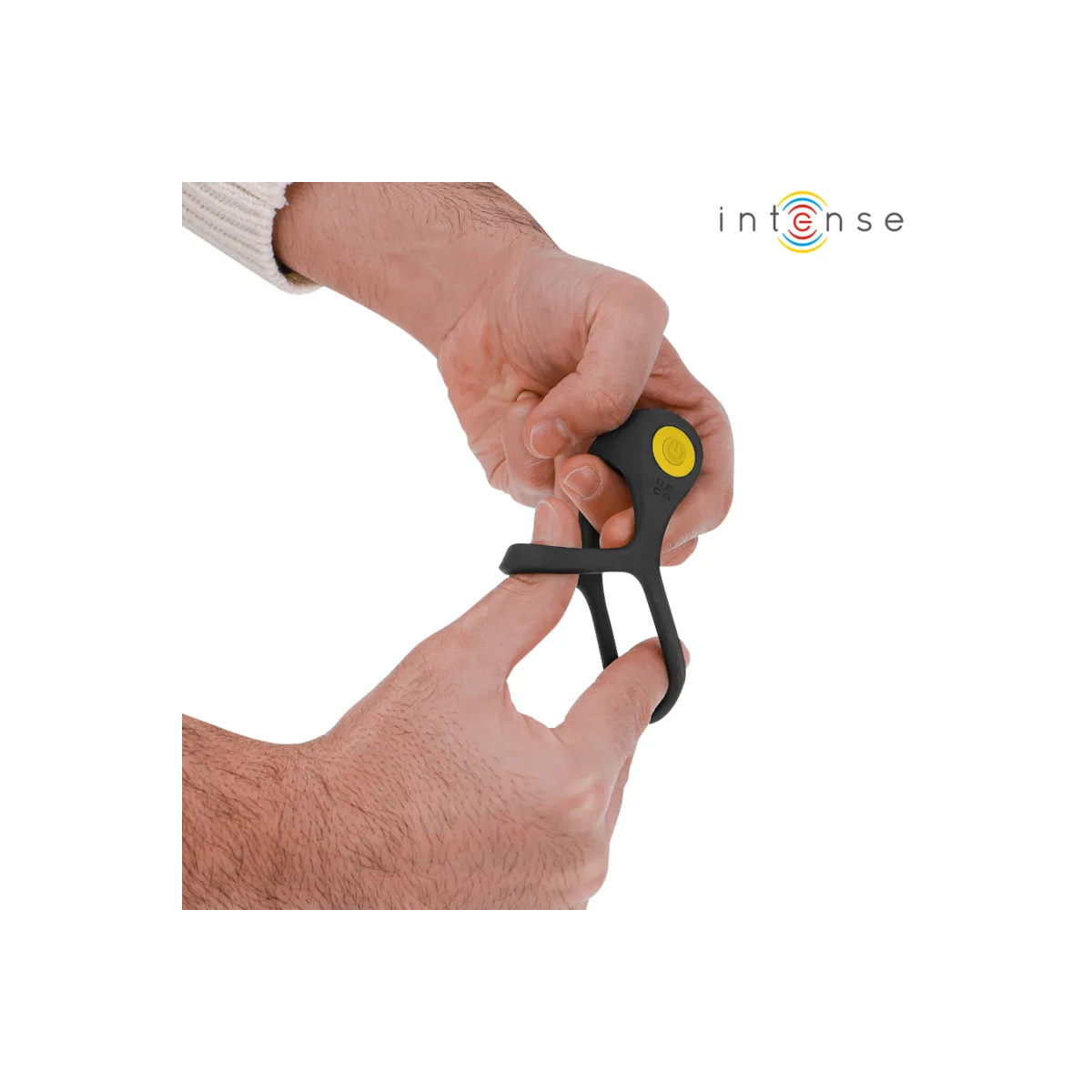 Alex Vibrator Doppel-Penisring 10 Vibrationen Schwarz von Intense Couples Toys | Fesselliebe.de