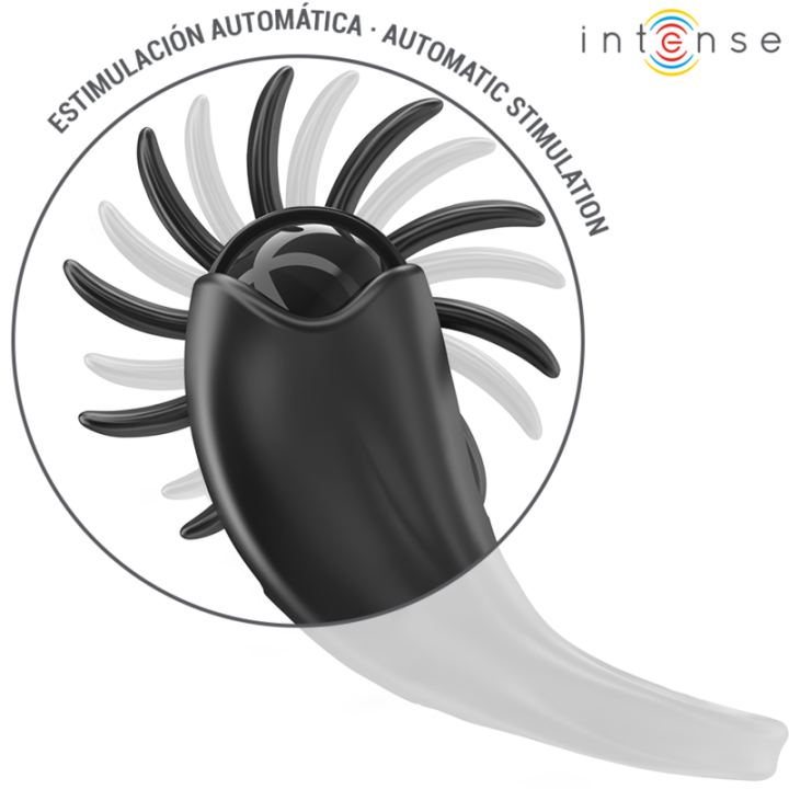Mabel Vibrationsring 10 Vibrationen mit Klitorisstimulator Schwarz von Intense Couples Toys | Fesselliebe.de