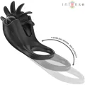 Mabel Vibrationsring 10 Vibrationen mit Klitorisstimulator Schwarz von Intense Couples Toys