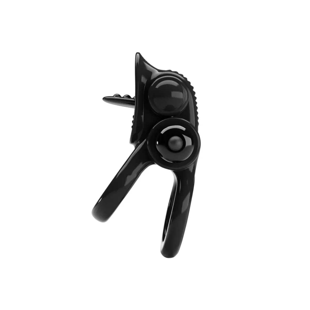 Passionate Ring Doppelter Vibrationsring + Klitoris-Stimulator Schwarz von Pretty Love | Fesselliebe.de