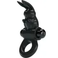 Aufregender Ring Rabbit Vibratorring 10 Vibrationen Schwarz von Pretty Love