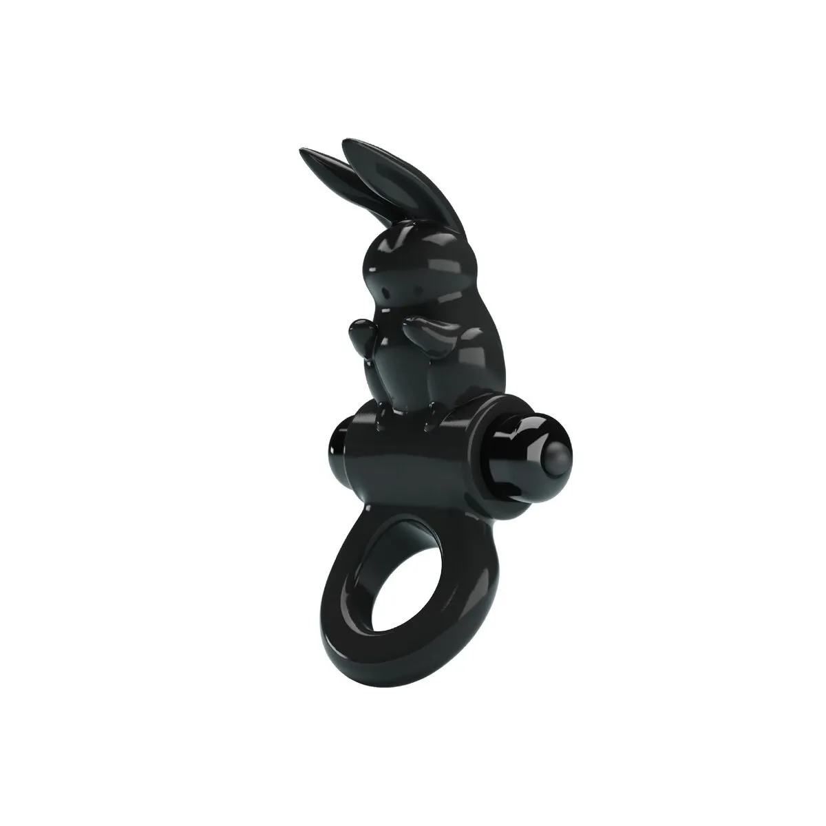 Aufregender Ring Rabbit Vibratorring 10 Vibrationen Schwarz von Pretty Love | Fesselliebe.de