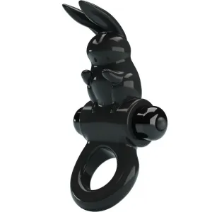 Aufregender Ring Rabbit Vibratorring 10 Vibrationen Schwarz von Pretty Love | Fesselliebe.de
