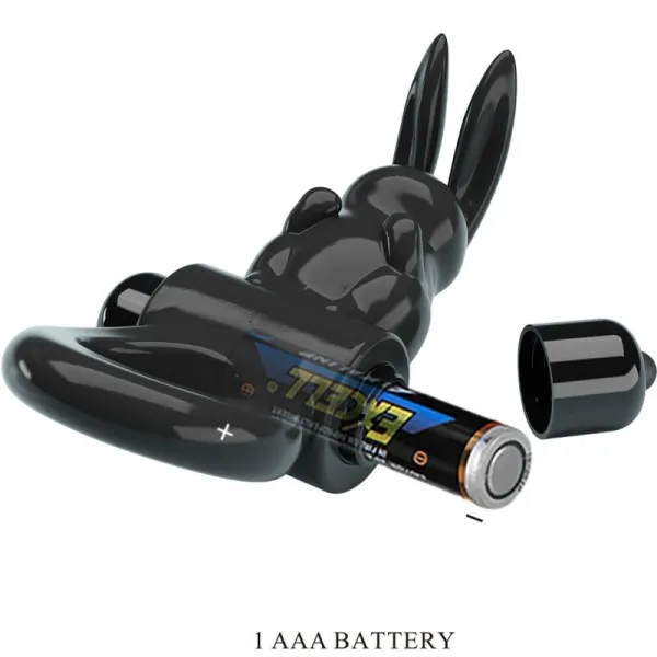 Aufregender Ring Rabbit Vibratorring 10 Vibrationen Schwarz von Pretty Love | Fesselliebe.de