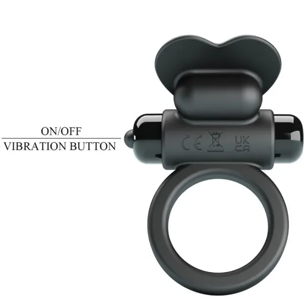 Debonaire Vibrationsring Rabbit 10 Vibrationen Schwarz von Pretty Love | Fesselliebe.de